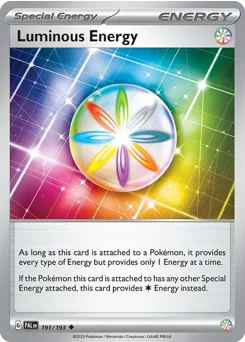 Luminous Energy Pokemon card from Paldea Evolved, card number 191