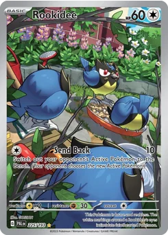 Rookidee Pokemon card from Paldea Evolved, card number 225