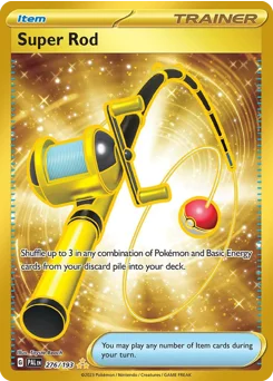 Super Rod Pokemon card from Paldea Evolved, card number 276