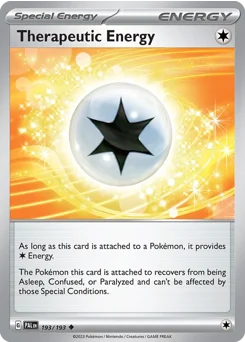 Therapeutic Energy Pokemon card from Paldea Evolved, card number 193