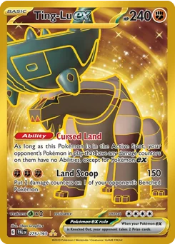 Ting-Lu ex Pokemon card from Paldea Evolved, card number 275