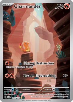 Charmander Pokemon card from 151, card number 168