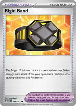 Rigid Band Pokemon card from 151, card number 165