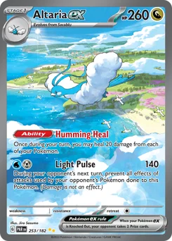 Altaria ex Pokemon card from Paradox Rift, card number 253