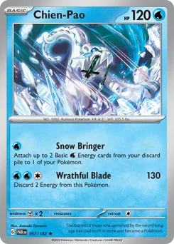 Chien-Pao Pokemon card from Paradox Rift, card number 57