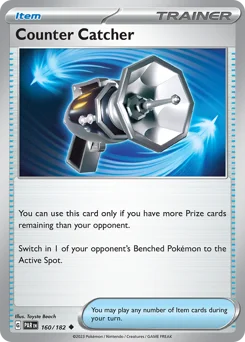 Counter Catcher Pokemon card from Paradox Rift, card number 160