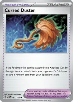 Cursed Duster Pokemon card from Paradox Rift, card number 161