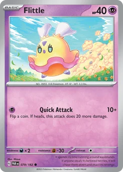 Flittle Pokemon card from Paradox Rift, card number 79