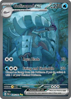 Golisopod ex Pokemon card from Paradox Rift, card number 246
