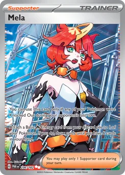 Mela Pokemon card from Paradox Rift, card number 236