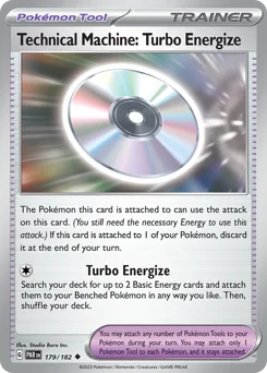 Technical Machine: Turbo Energize Pokemon card from Paradox Rift, card number 179