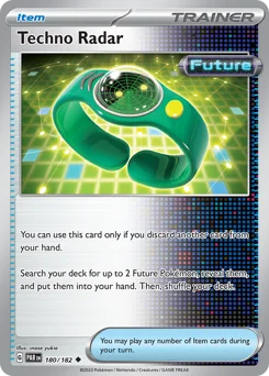 Techno Radar Pokemon card from Paradox Rift, card number 180