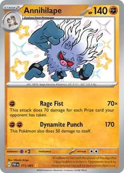 Annihilape Pokemon card from Paldean Fates, card number 171
