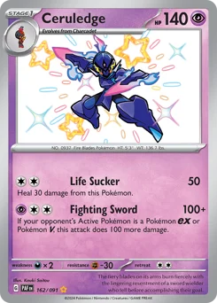 Ceruledge Pokemon card from Paldean Fates, card number 162