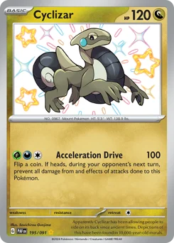 Cyclizar Pokemon card from Paldean Fates, card number 195