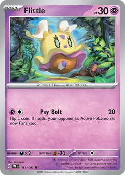 Flittle Pokemon card from Paldean Fates, card number 41