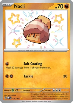 Nacli Pokemon card from Paldean Fates, card number 176
