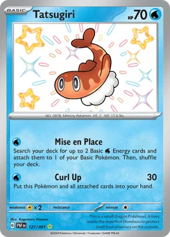 Tatsugiri Pokemon card from Paldean Fates, card number 127