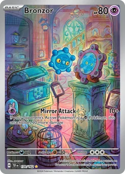 Bronzor Pokemon card from Temporal Forces, card number 170