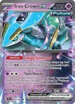 Iron Crown ex Pokemon card from Temporal Forces, card number 81