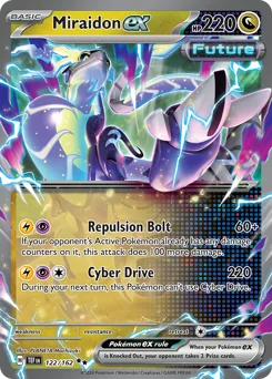 Miraidon ex Pokemon card from Temporal Forces, card number 122
