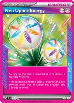 Neo Upper Energy Pokemon card from Temporal Forces, card number 162