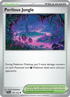 Perilous Jungle Pokemon card from Temporal Forces, card number 156
