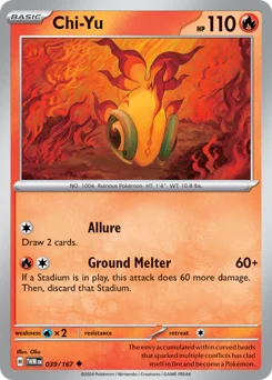 Chi-Yu Pokemon card from Twilight Masquerade, card number 39