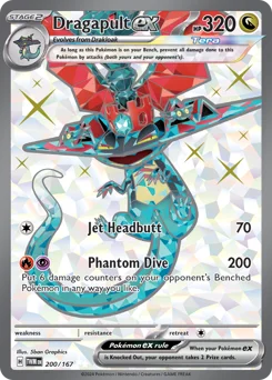 Dragapult ex Pokemon card from Twilight Masquerade, card number 200