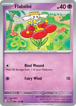 Flabébé Pokemon card from Twilight Masquerade, card number 86
