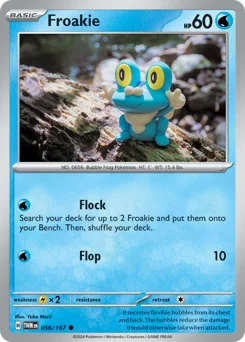 Froakie Pokemon card from Twilight Masquerade, card number 56