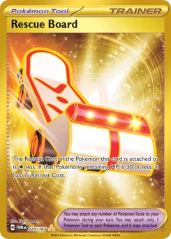 Rescue Board Pokemon card from Twilight Masquerade, card number 225