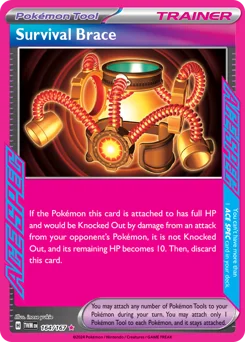 Survival Brace Pokemon card from Twilight Masquerade, card number 164