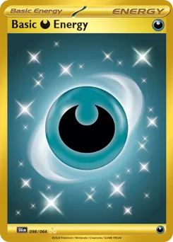 Basic Darkness Energy Pokemon card from Shrouded Fable, card number 98
