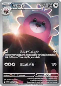 Bewear Pokemon card from Shrouded Fable, card number 79