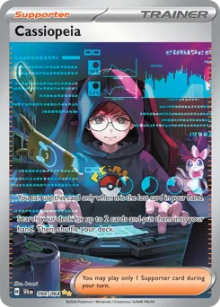 Cassiopeia Pokemon card from Shrouded Fable, card number 94