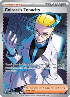 Colress's Tenacity Pokemon card from Shrouded Fable, card number 87