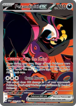 Fezandipiti ex Pokemon card from Shrouded Fable, card number 92