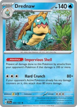 Drednaw Pokemon card from Stellar Crown, card number 44