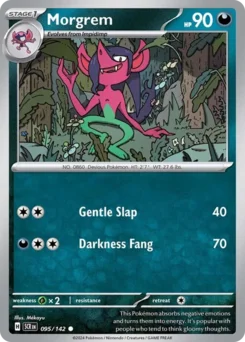 Morgrem Pokemon card from Stellar Crown, card number 95