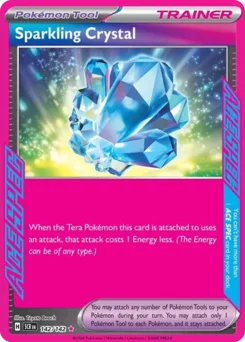 Sparkling Crystal Pokemon card from Stellar Crown, card number 142