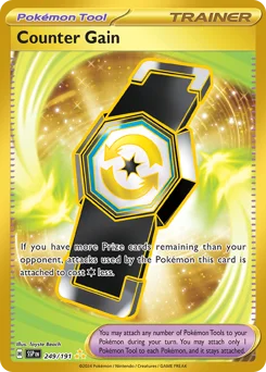 Counter Gain Pokemon card from Surging Sparks, card number 249