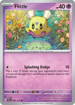 Flittle Pokemon card from Surging Sparks, card number 94
