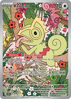 Kecleon Pokemon card from Surging Sparks, card number 213