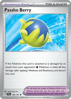 Passho Berry Pokemon card from Surging Sparks, card number 184