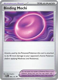 Binding Mochi Pokemon card from Prismatic Evolutions, card number 95