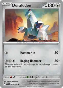 Duraludon Pokemon card from Prismatic Evolutions, card number 69