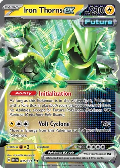 Iron Thorns ex Pokemon card from Prismatic Evolutions, card number 32