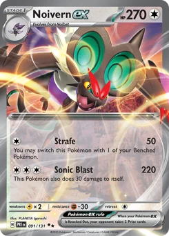 Noivern ex Pokemon card from Prismatic Evolutions, card number 91