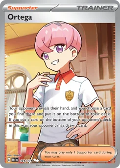 Ortega Pokemon card from Prismatic Evolutions, card number 141